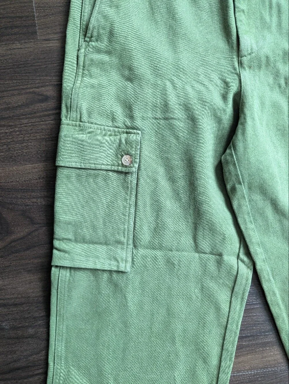NWT J.Crew Green Wide Leg Cargo Pants Size 28 High Rise Utility Gorpcore